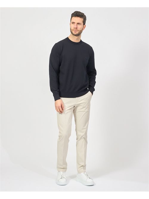 Boss men's crew neck sweater with embroidered logo BOSS | 50506023404