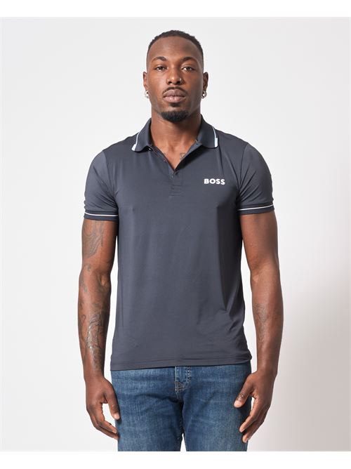 Polo en jersey de coton Boss avec logo BOSS | 50506203406