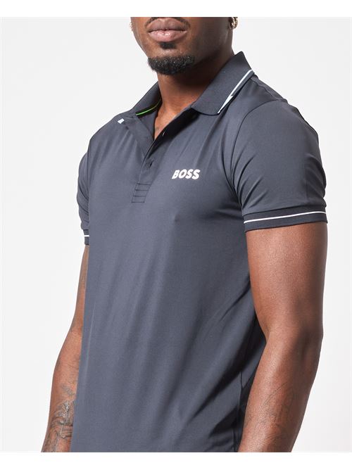 Polo Boss in jersey di cotone con logo BOSS | 50506203406