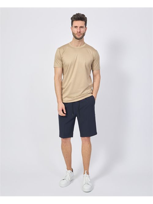 Boss men's T-shirt in fine stretch knit BOSS | 50513674275