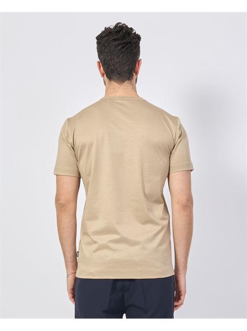 Boss men's T-shirt in fine stretch knit BOSS | 50513674275