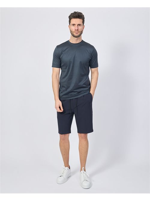 Boss men's T-shirt in fine stretch knit BOSS | 50513674404