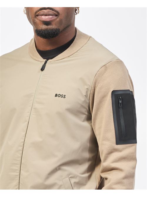 Boss men's jacket with embroidered logo BOSS | 50529337334