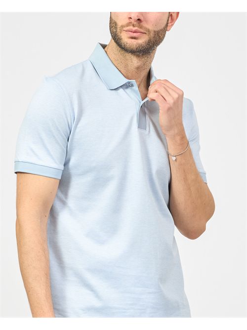 Polo Boss in cotone mercerizzato con micromotivo BOSS | 50532246454