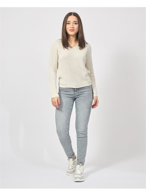 Boss perforated V-neck sweater BOSS | 50532424118