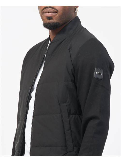 Boss Men's Hybrid Hoodie Padded Full Zip BOSS | 50532767001