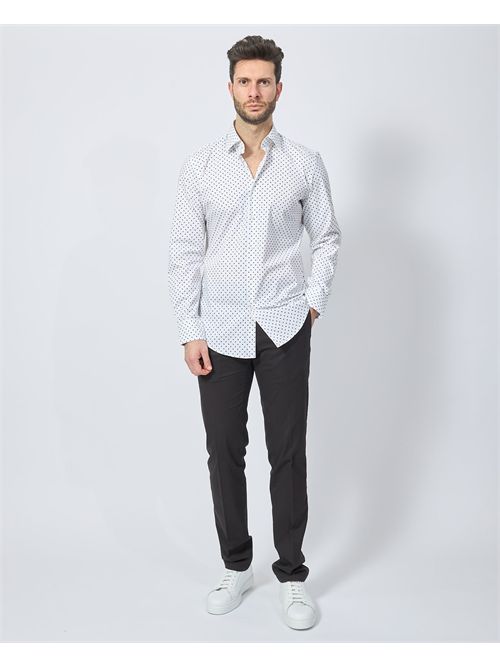 Boss cotton shirt with micro pattern BOSS | 50532828275