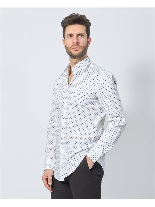 Boss cotton shirt with micro pattern BOSS | 50532828275