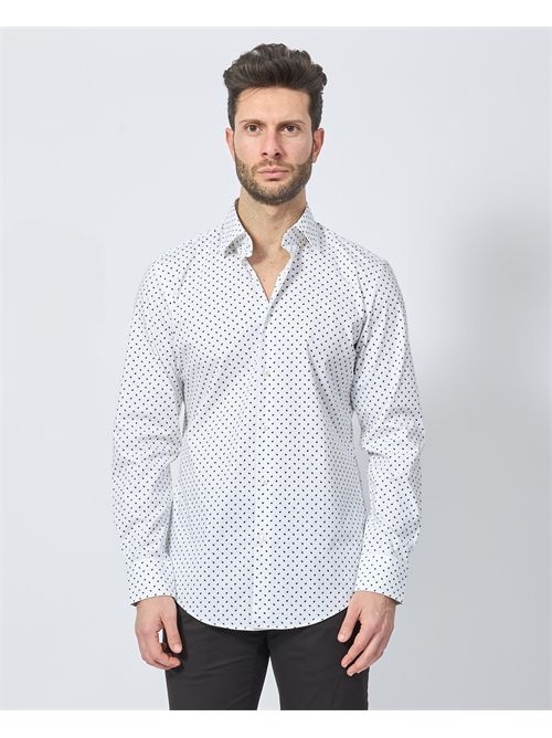 Boss cotton shirt with micro pattern BOSS | 50532828275