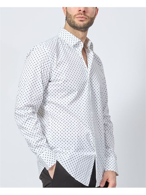 Boss cotton shirt with micro pattern BOSS | 50532828275