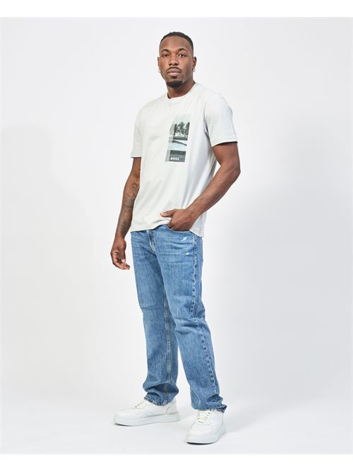 Boss cotton T-shirt with graphic print BOSS | 50533233054