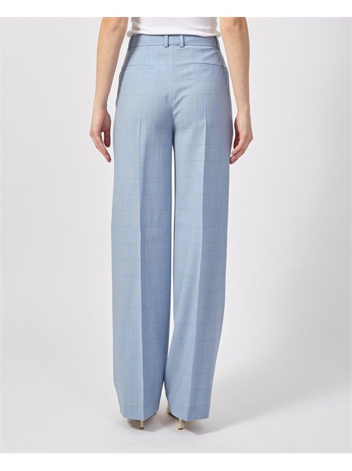 Boss women's high-waisted trousers with checked pattern BOSS | 50534529967