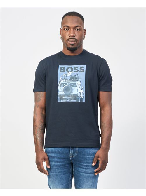 Boss T-shirt with new season print BOSS | 50535079404