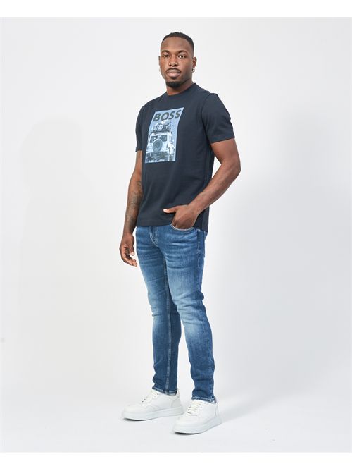 Boss T-shirt with new season print BOSS | 50535079404