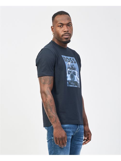 Boss T-shirt with new season print BOSS | 50535079404