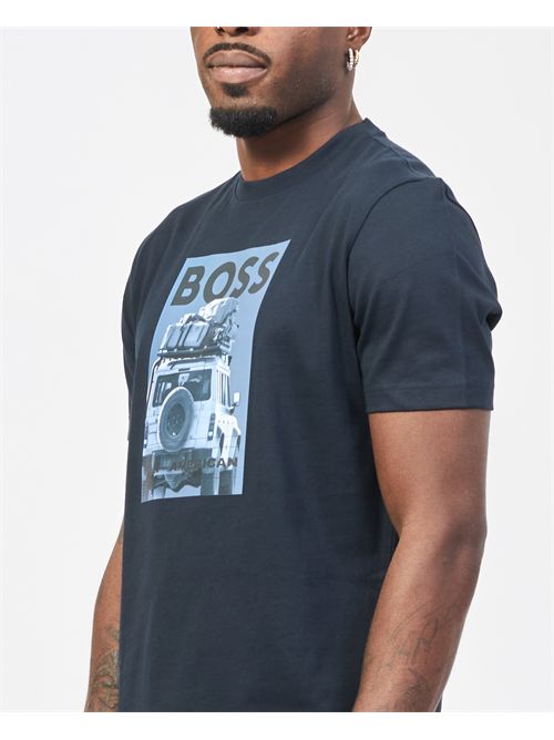 Boss T-shirt with new season print BOSS | 50535079404