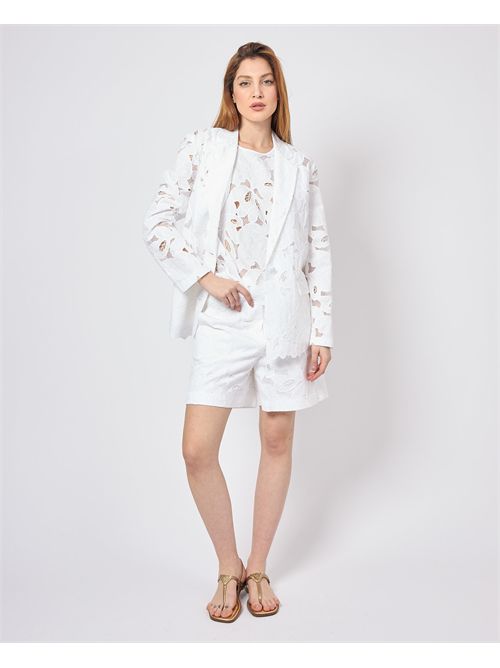 Boss women's single-breasted jacket with embroidery BOSS | 50535516100