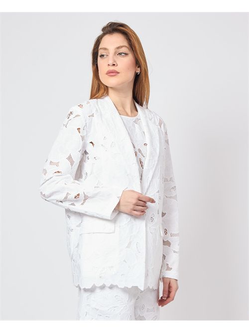 Veste droite pour femme Boss avec broderie BOSS | 50535516100