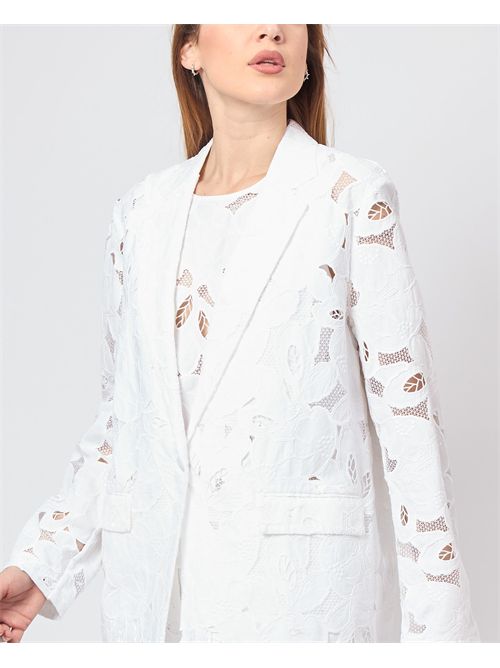 Boss women's single-breasted jacket with embroidery BOSS | 50535516100