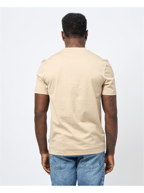 Boss men's T-shirt with embroidered logo on the front BOSS | 50536796275