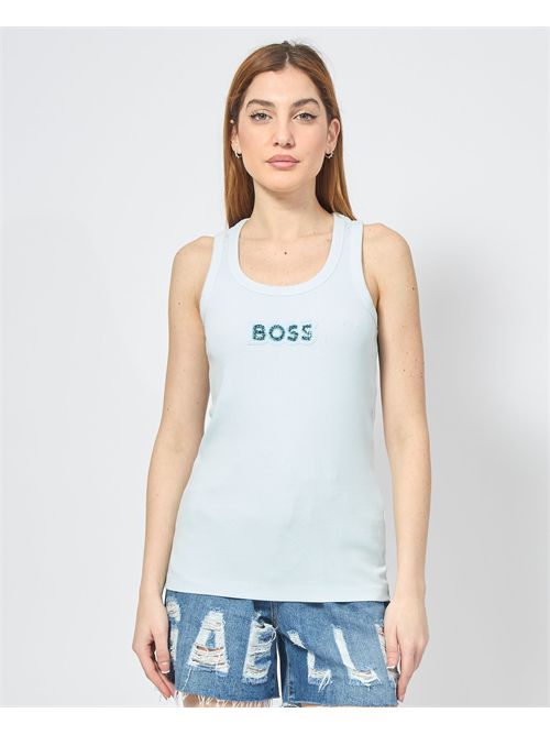 Débardeur femme Boss en coton stretch BOSS | 50536985442