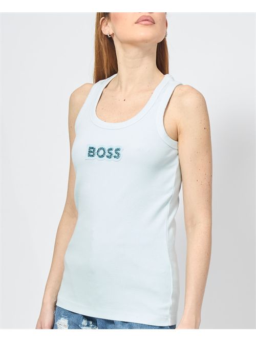 Débardeur femme Boss en coton stretch BOSS | 50536985442