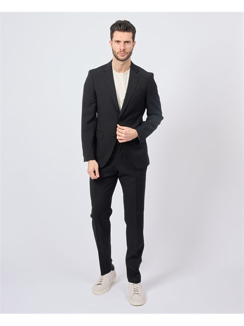 Black Boss single-breasted cotton jacket BOSS | 50537537001