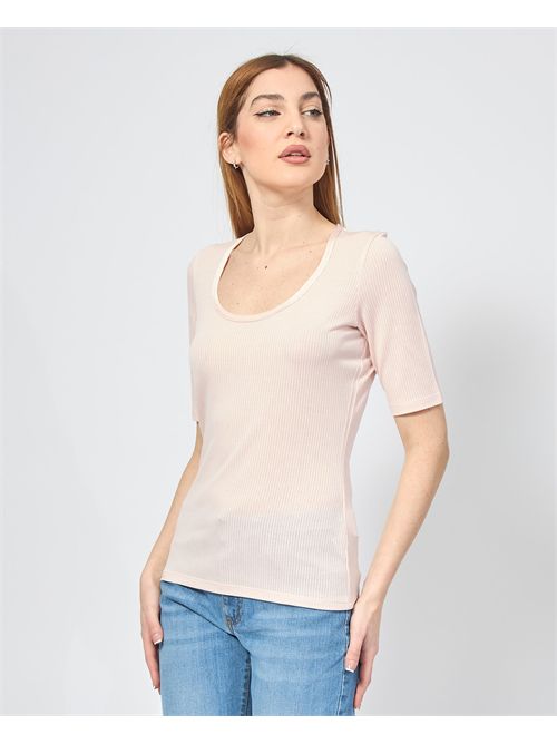 T-shirt Boss in tessuto elasticizzato a coste BOSS | 50537596685