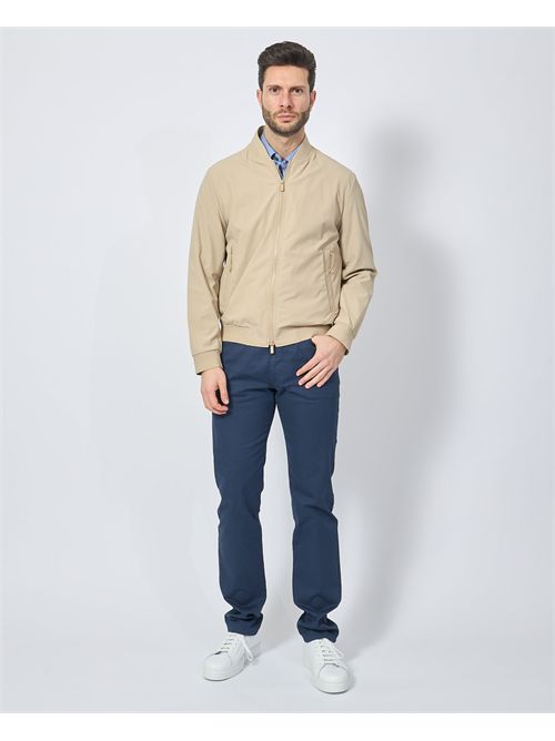 Slim Fit Jacket by Boss with Knit Trim BOSS | 50538630275