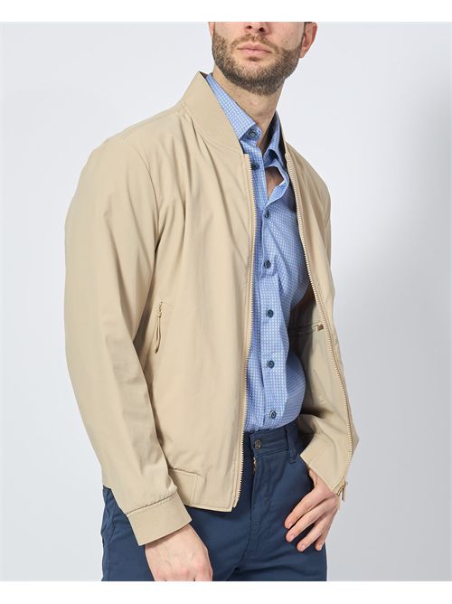 Slim Fit Jacket by Boss with Knit Trim BOSS | 50538630275