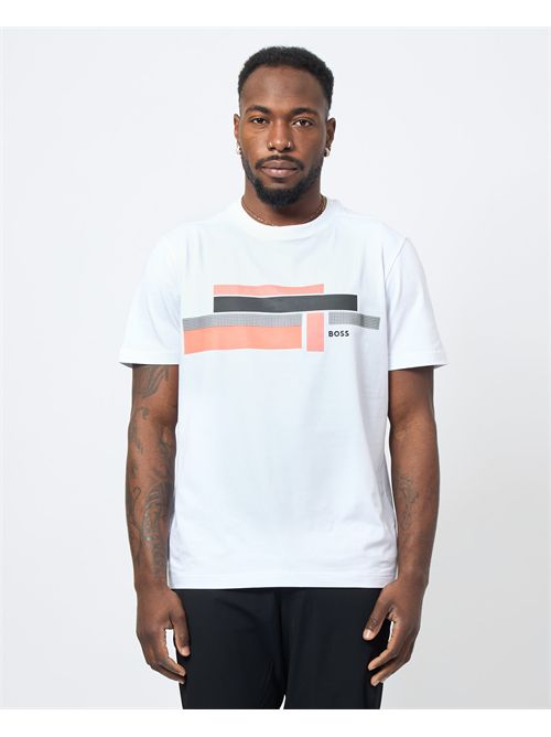 Boss Men's T-Shirt with Striped Print BOSS | 50538923100