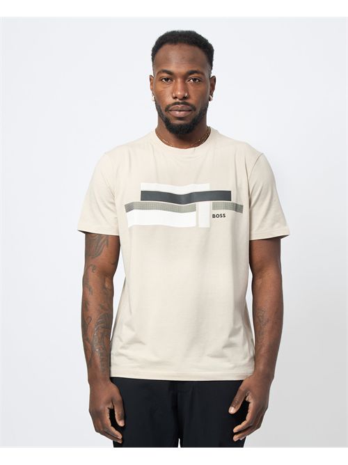 Boss Men's T-Shirt with Striped Print BOSS | 50538923284