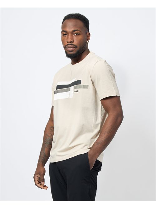 Boss Men's T-Shirt with Striped Print BOSS | 50538923284