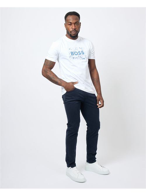 T-shirt girocollo Boss con nuova grafica BOSS | 50539186100