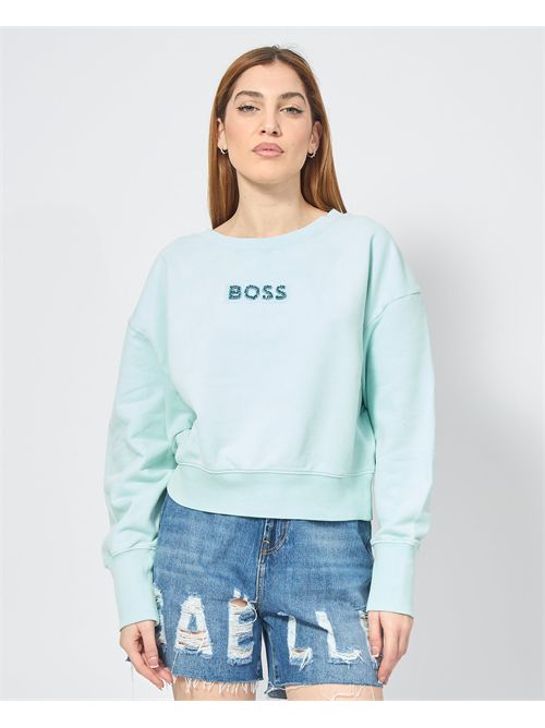 Felpa donna Boss oversize girocollo BOSS | 50540263442