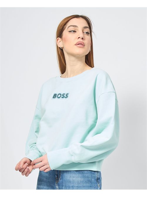 Felpa donna Boss oversize girocollo BOSS | 50540263442