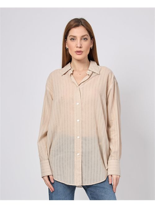 Chemise rayée coupe régulière pour femme Boss BOSS | 50540633118