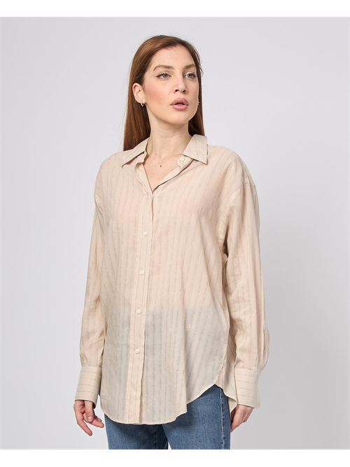 Chemise rayée coupe régulière pour femme Boss BOSS | 50540633118