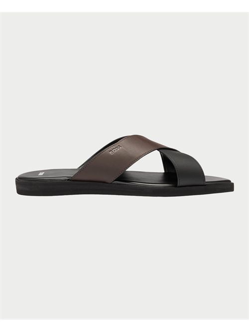 Boss slide sandals with two-tone bands BOSS | 50541774002