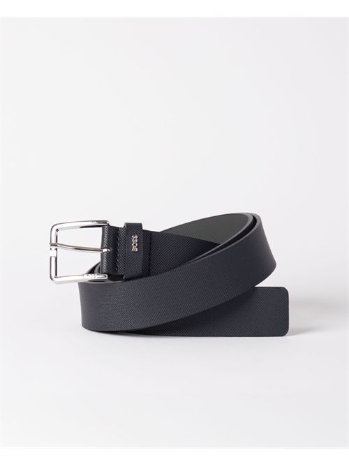 Boss men's belt with micro-pattern BOSS | 50542196410