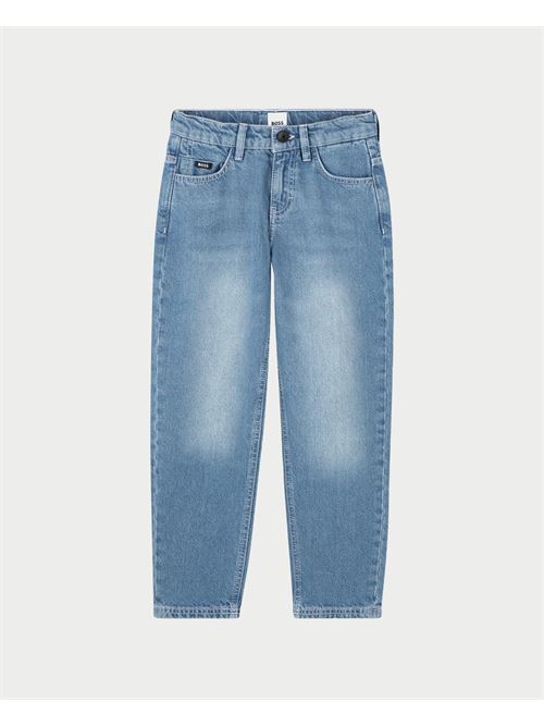 Jeans bambini Boss in tessuto elasticizzato BOSS | J51986Z75