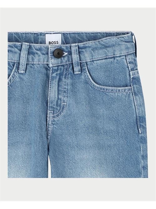 Jeans bambini Boss in tessuto elasticizzato BOSS | J51986Z75