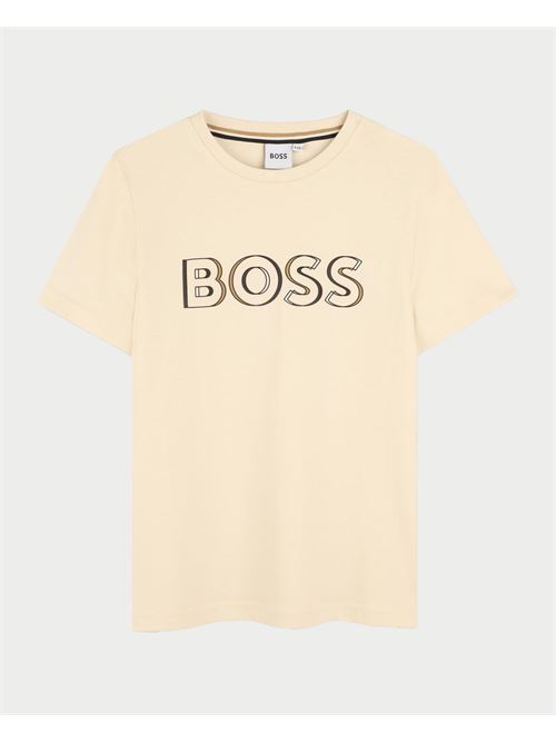 T-shirt en coton extensible pour enfants Boss BOSS | J5203421C