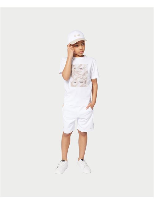 T-shirt en coton Boss pour enfants BOSS | J5203610P