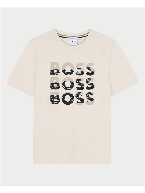 T-shirt en coton Boss pour enfants BOSS | J5203821C