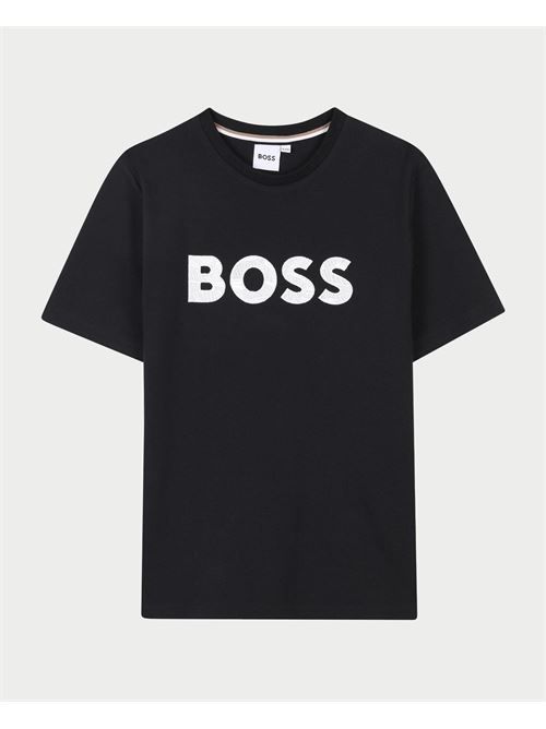 T-shirt en coton Boss pour enfants BOSS | J5204909B