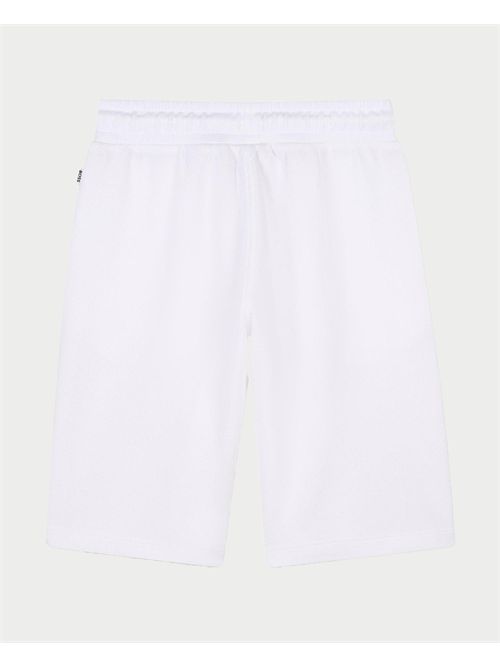 Boss kids Bermuda shorts with logo under the pocket BOSS | J5216910P