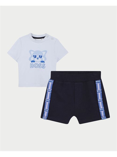 Ensemble Boss Baby avec T-shirt et bermuda BOSS | J52225771