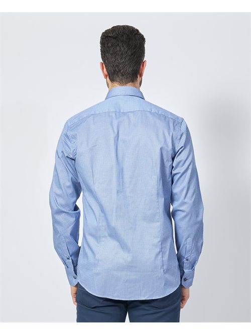 Chemise boutonnée en coton bleu Bugatti BUGATTI | 9350-78414C340