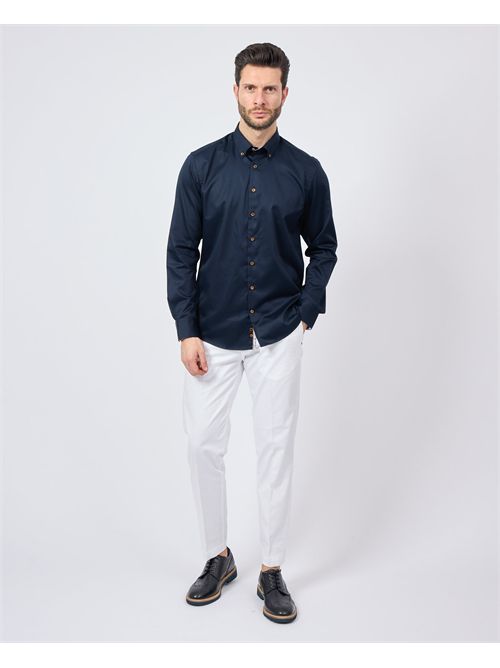 Bugatti men's shirt with contrasting buttons BUGATTI | 9350-78500C390